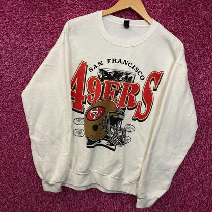 Junk Food Clothing San Francisco 49ers Conversion Flea Market Crew Fleece Medium