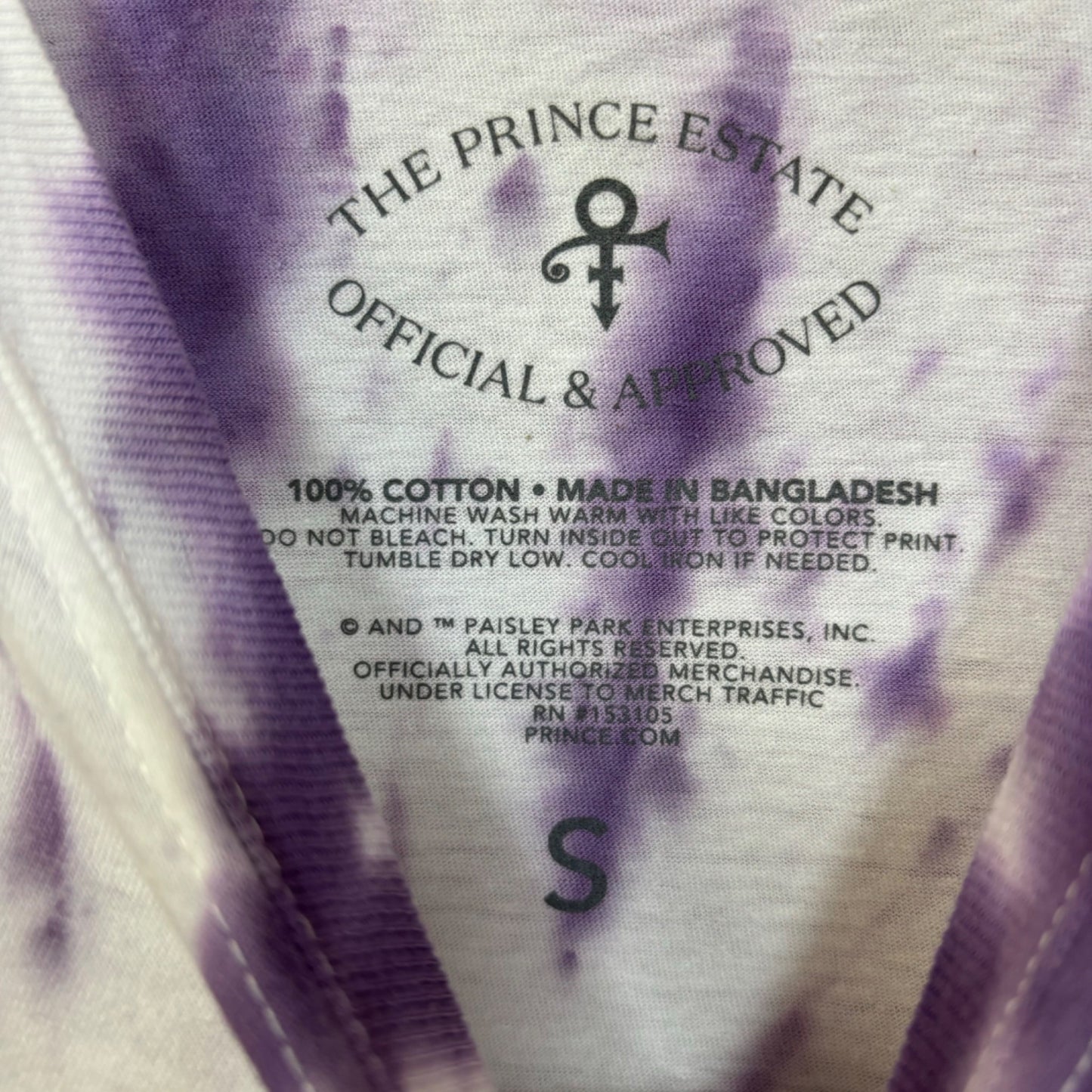 Prince Loring Park Sessions 77 Album Art Rock Tie Dye S