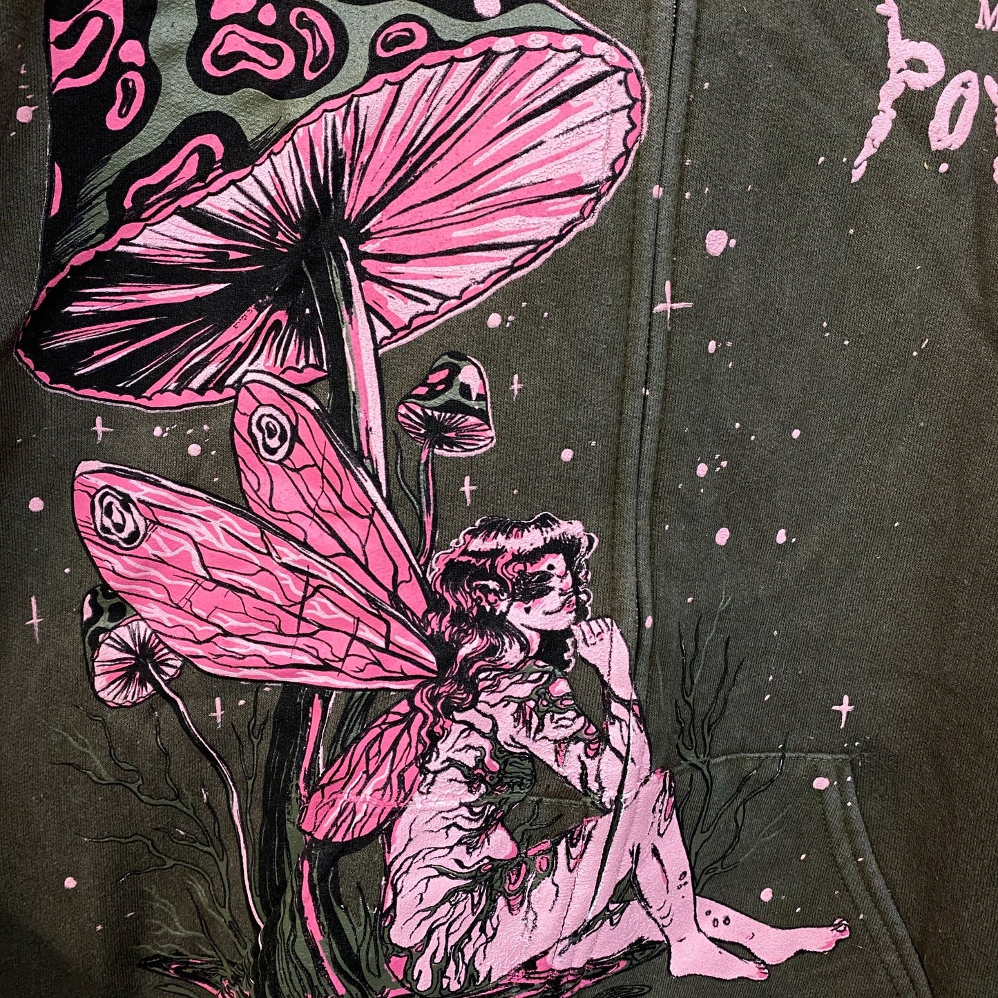 Melanie Martinez Portals Mushroom Fairie Hoodie Zip Up Size Medium