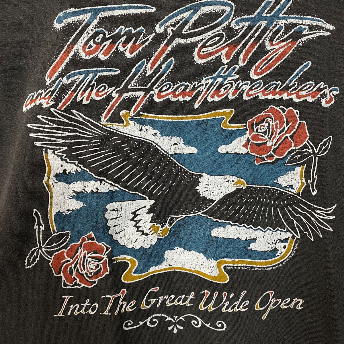 Junk Food Clothing Tom Petty Eagle and The Heartbreakers Rock Band T-Shirt XS