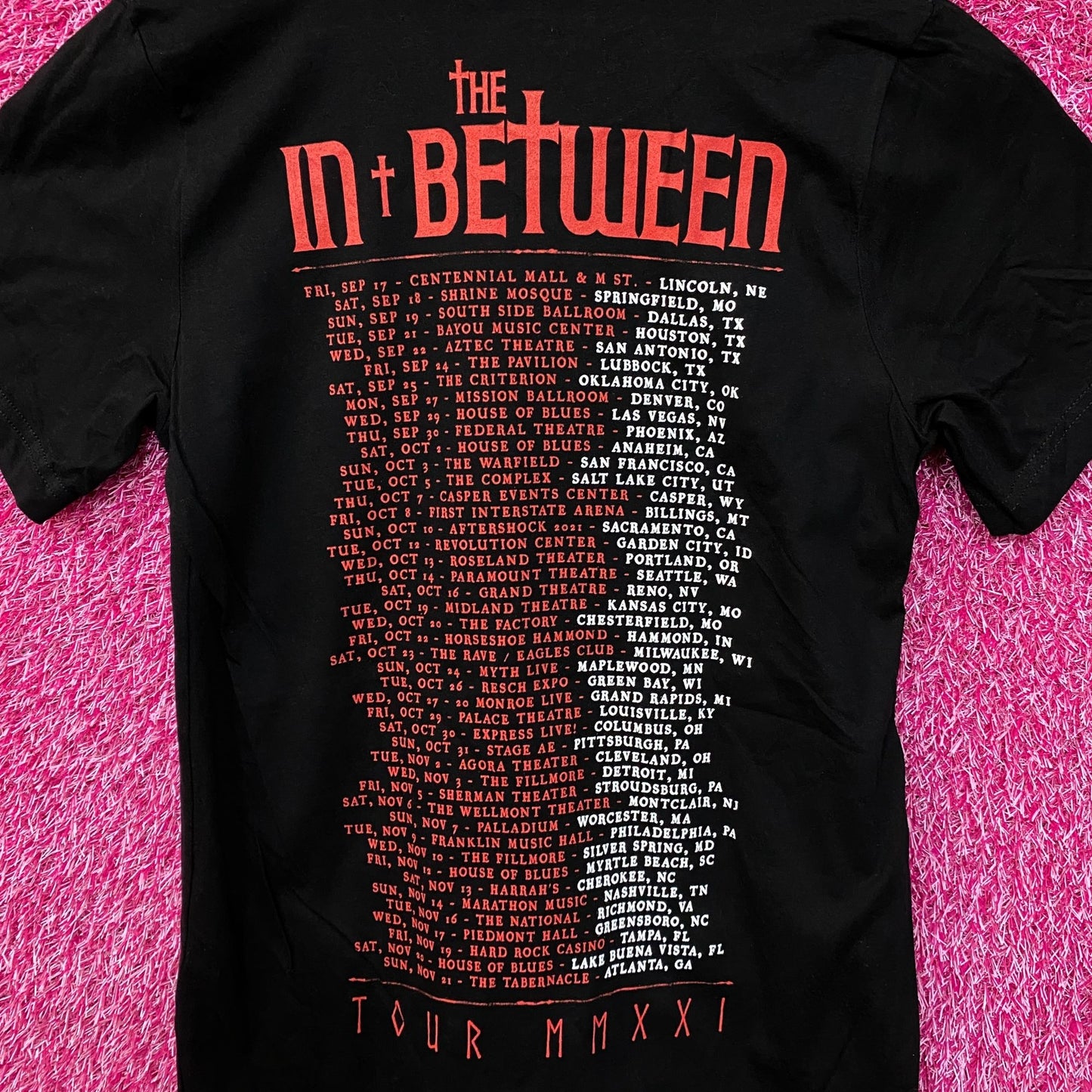 In This Moment The In-Between Tour Gothic Metal Band Tee S