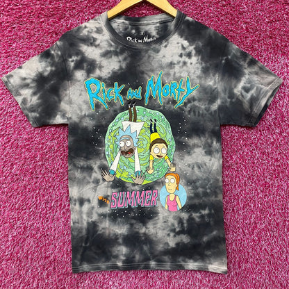 Adult Swim Rick & Morty with Summer Tie Dye T-Shirt Size Small