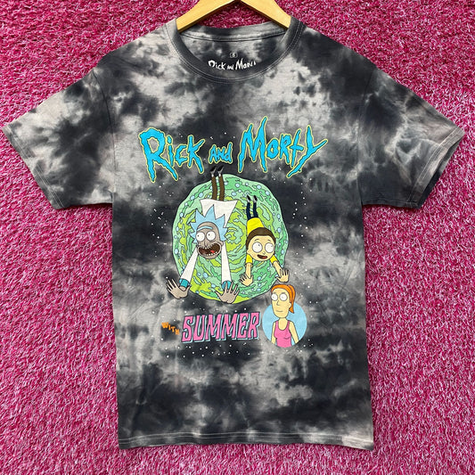 Adult Swim Rick & Morty with Summer Tie Dye T-Shirt Size Small
