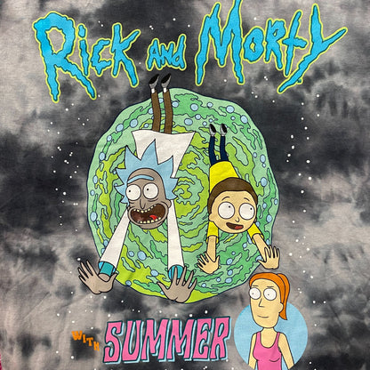 Adult Swim Rick & Morty with Summer Tie Dye T-Shirt Size Small