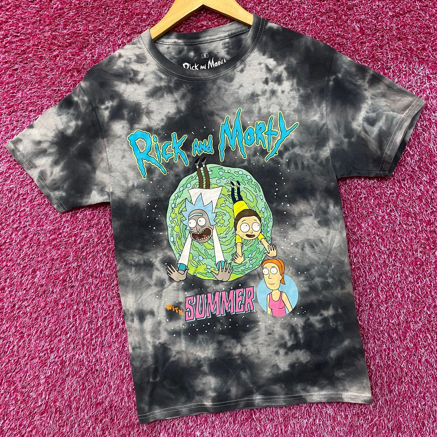 Adult Swim Rick & Morty with Summer Tie Dye T-Shirt Size Small