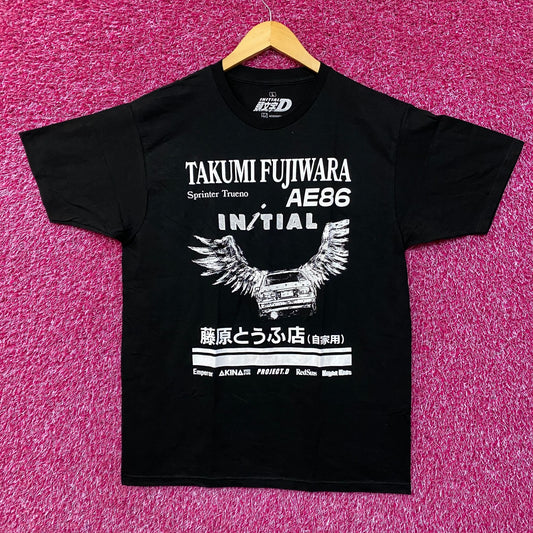 Initial D Takumi Fujiwara Toyota Sprinter Trueno AE86 Fujiwara Tofu Shop Anime T-Shirt large