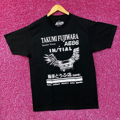 Initial D Takumi Fujiwara Toyota Sprinter Trueno AE86 Fujiwara Tofu Shop Anime T-Shirt large