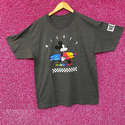 Disney x NEFF Mickey Mouse Surfboard Graphic Design T-Shirt Large