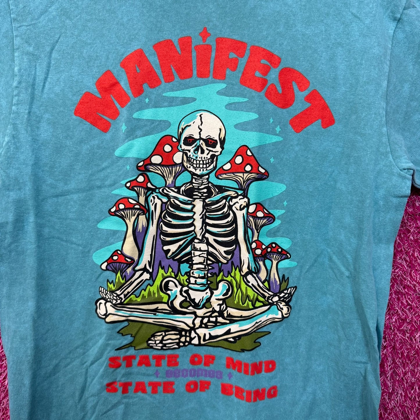 Your Highness Manifest Your State of Mind Skeleton T-shirt size medium