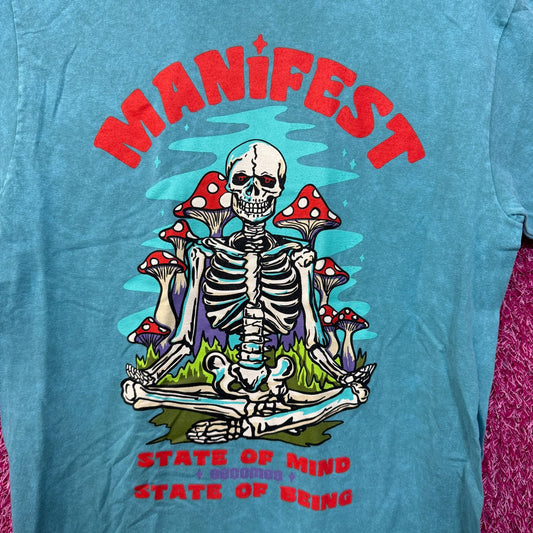 Your Highness Manifest Your State of Mind Skeleton T-shirt size medium