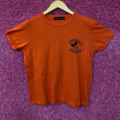 Junk Food Clothing Women's Mickey and Minnie Hot Rod Original Tee Large