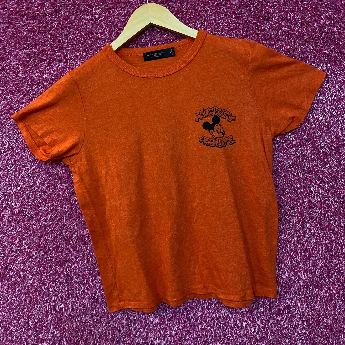 Junk Food Clothing Women's Mickey and Minnie Hot Rod Original Tee Large