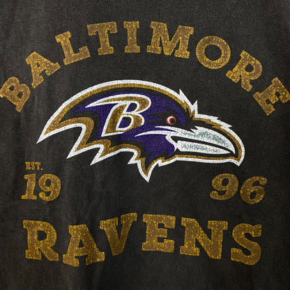 Junk Food Baltimore Ravens Establishment Retro Vintage Style Graphic T-Shirt Medium