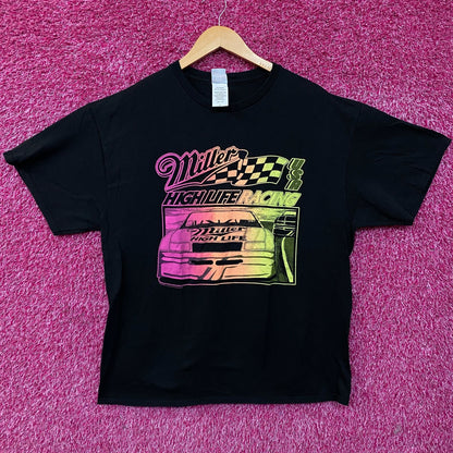 Junk Food Clothing Miller High Life Racing Graphic T-Shirt Large