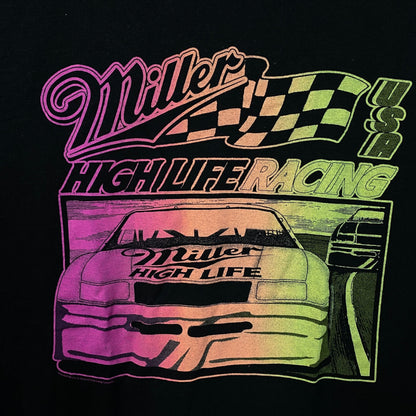 Junk Food Clothing Miller High Life Racing Graphic T-Shirt Large