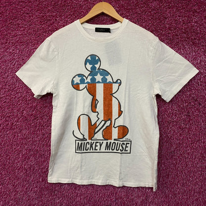 Disney Mickey Mouse USA Ears Graphic T-Shirt Medium