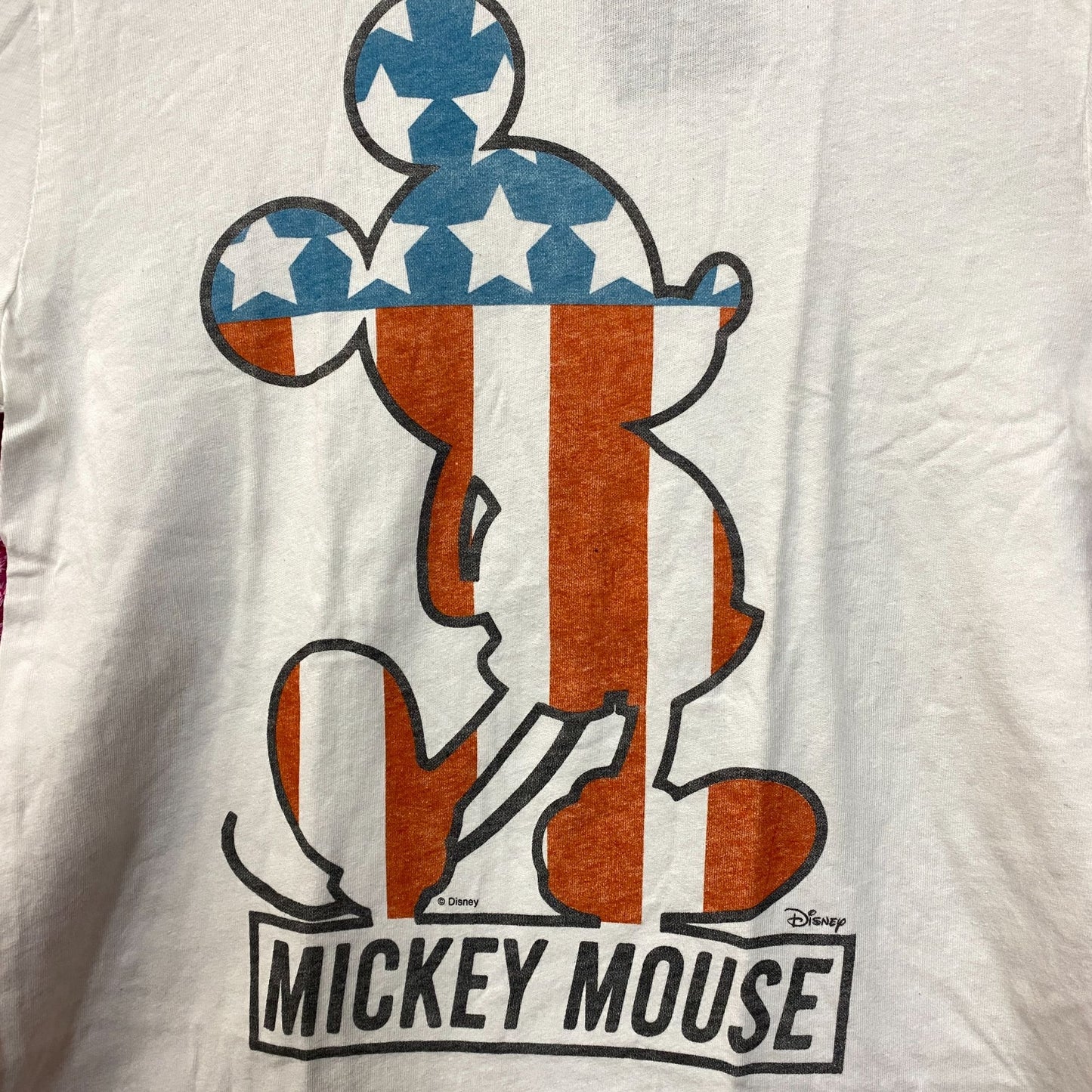 Disney Mickey Mouse USA Ears Graphic T-Shirt Medium