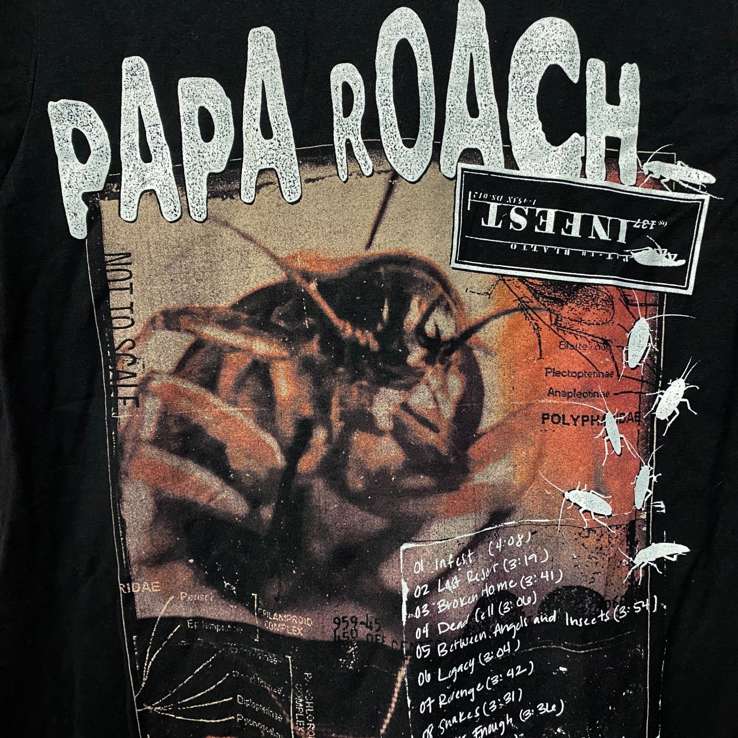 Papa Roach "Infest" Album Cover Metal T-Shirt Small