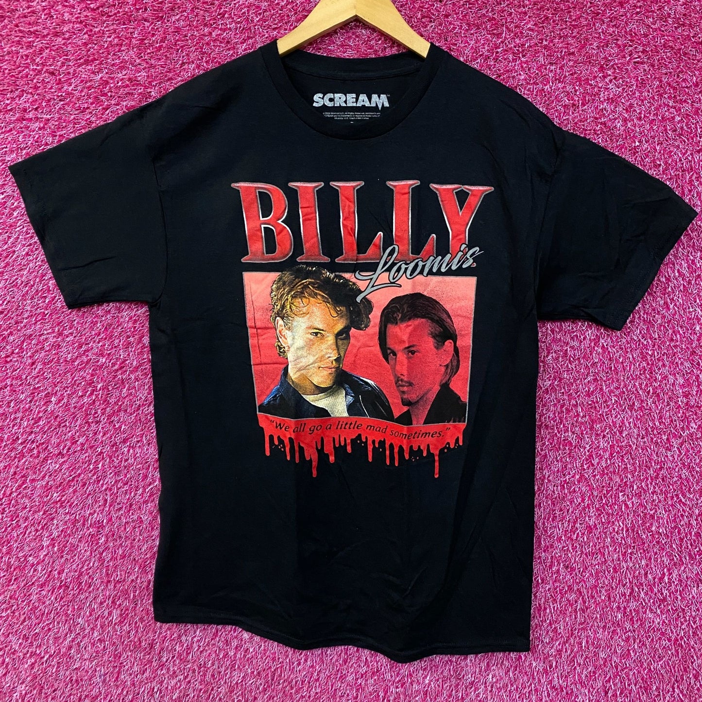 Scream Billy Loomis Horror Movie Classic T-Shirt Large