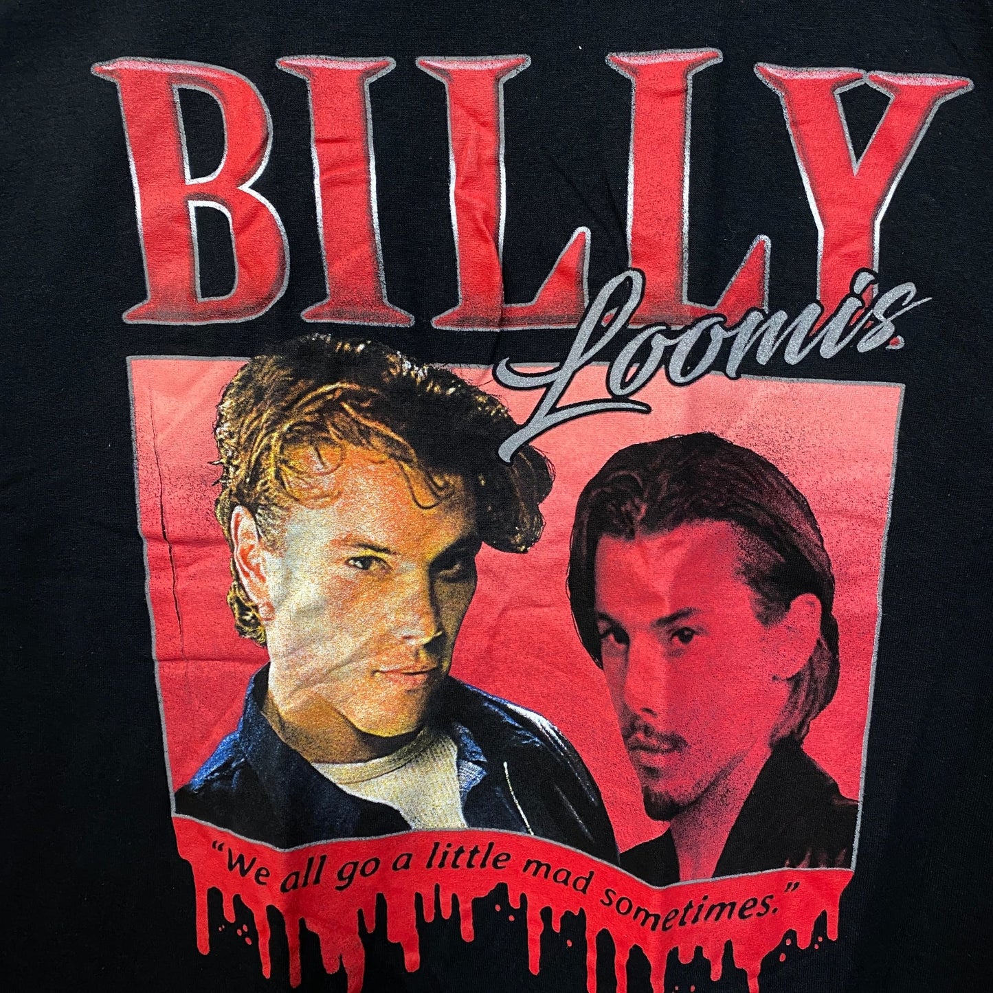 Scream Billy Loomis Horror Movie Classic T-Shirt Large