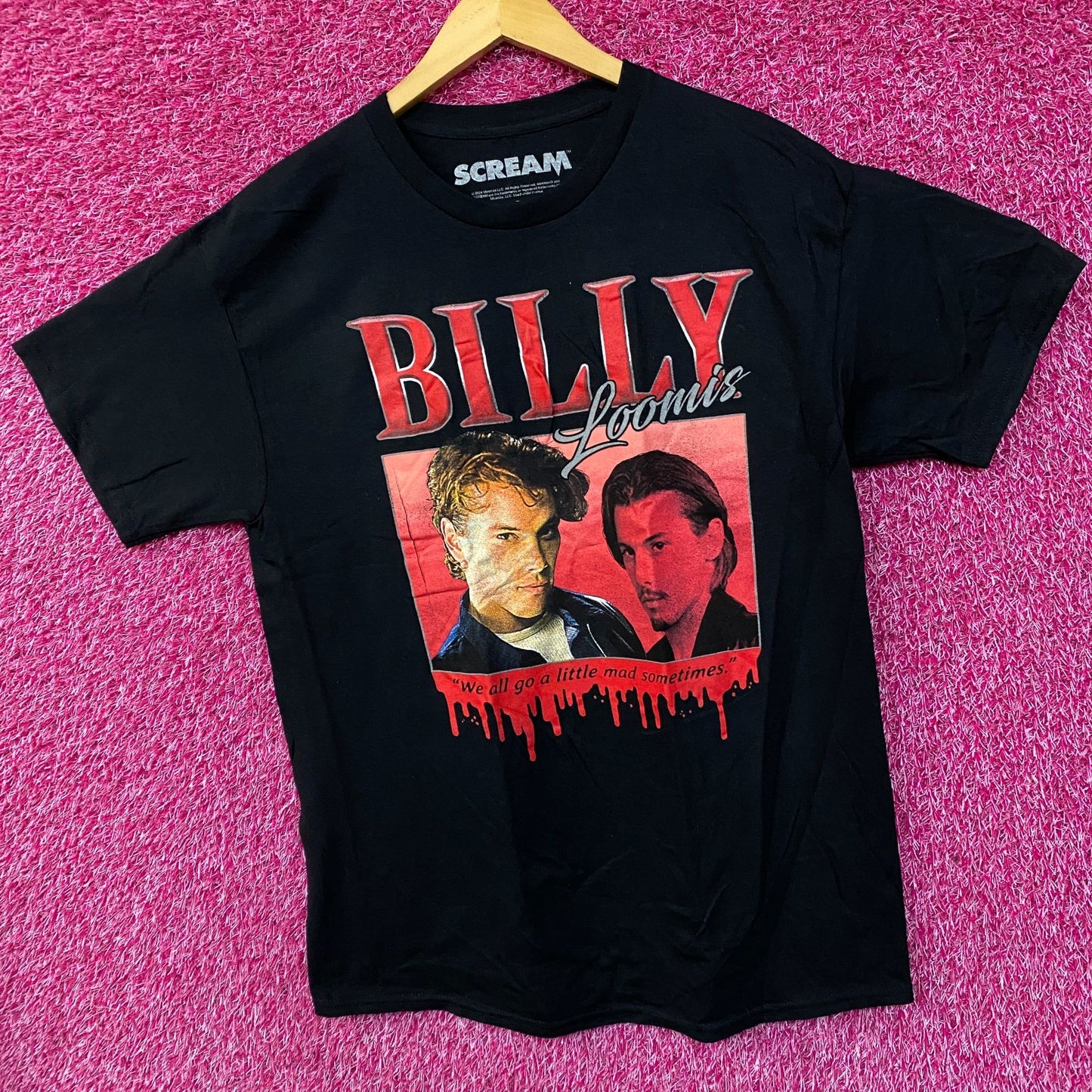 Scream Billy Loomis Horror Movie Classic T-Shirt Large