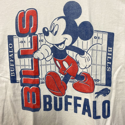 Junk Food X Mickey Mouse NFL Buffalo Bills White T-Shirt Small
