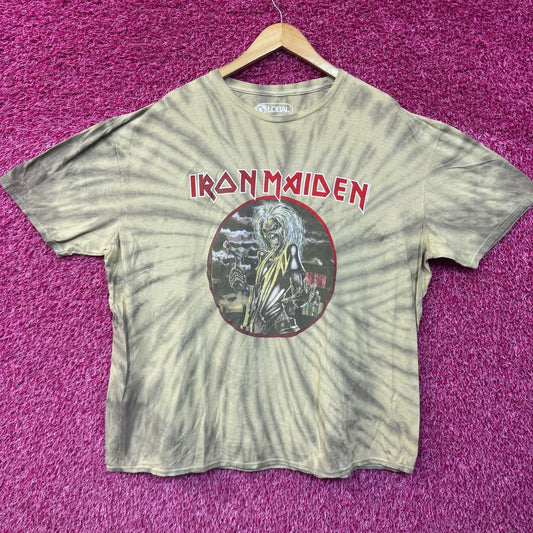 Iron Maiden Killers Album Cover Heavy Metal Band Tie Dye 2XL