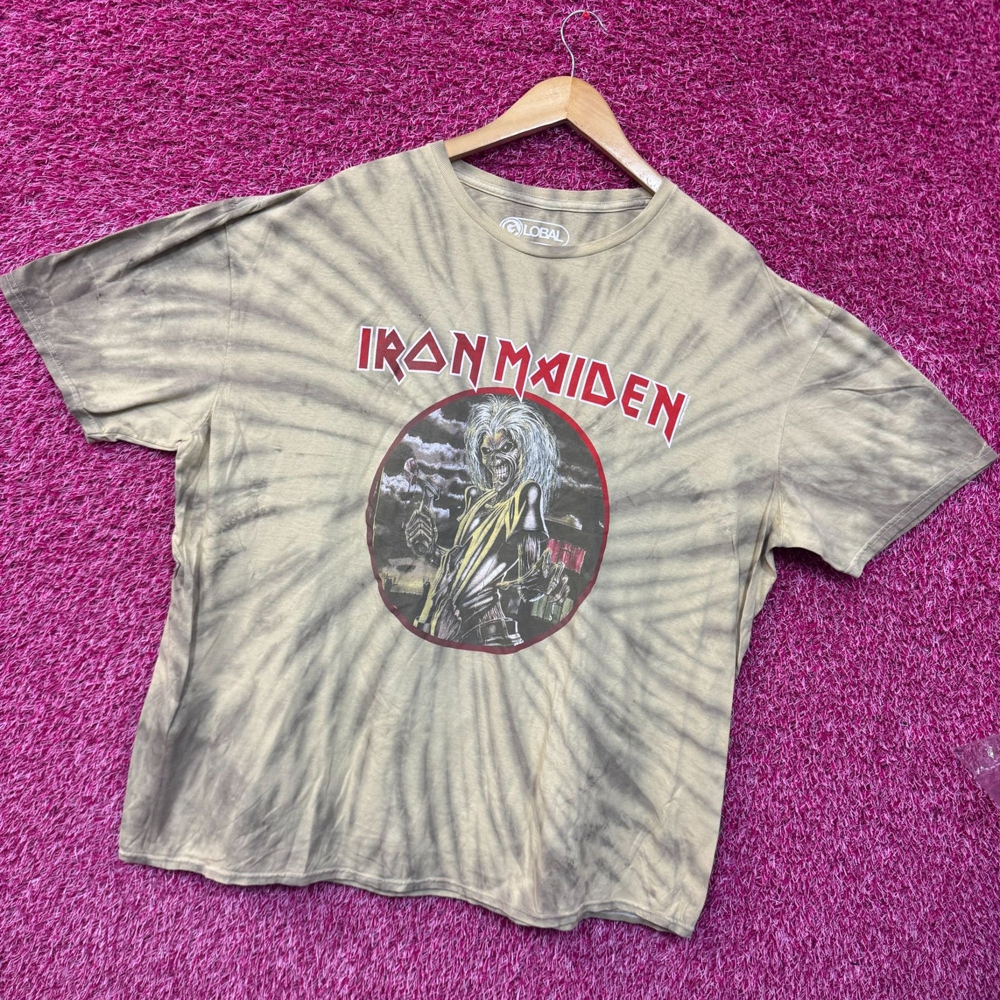 Iron Maiden Killers Album Cover Heavy Metal Band Tie Dye 2XL