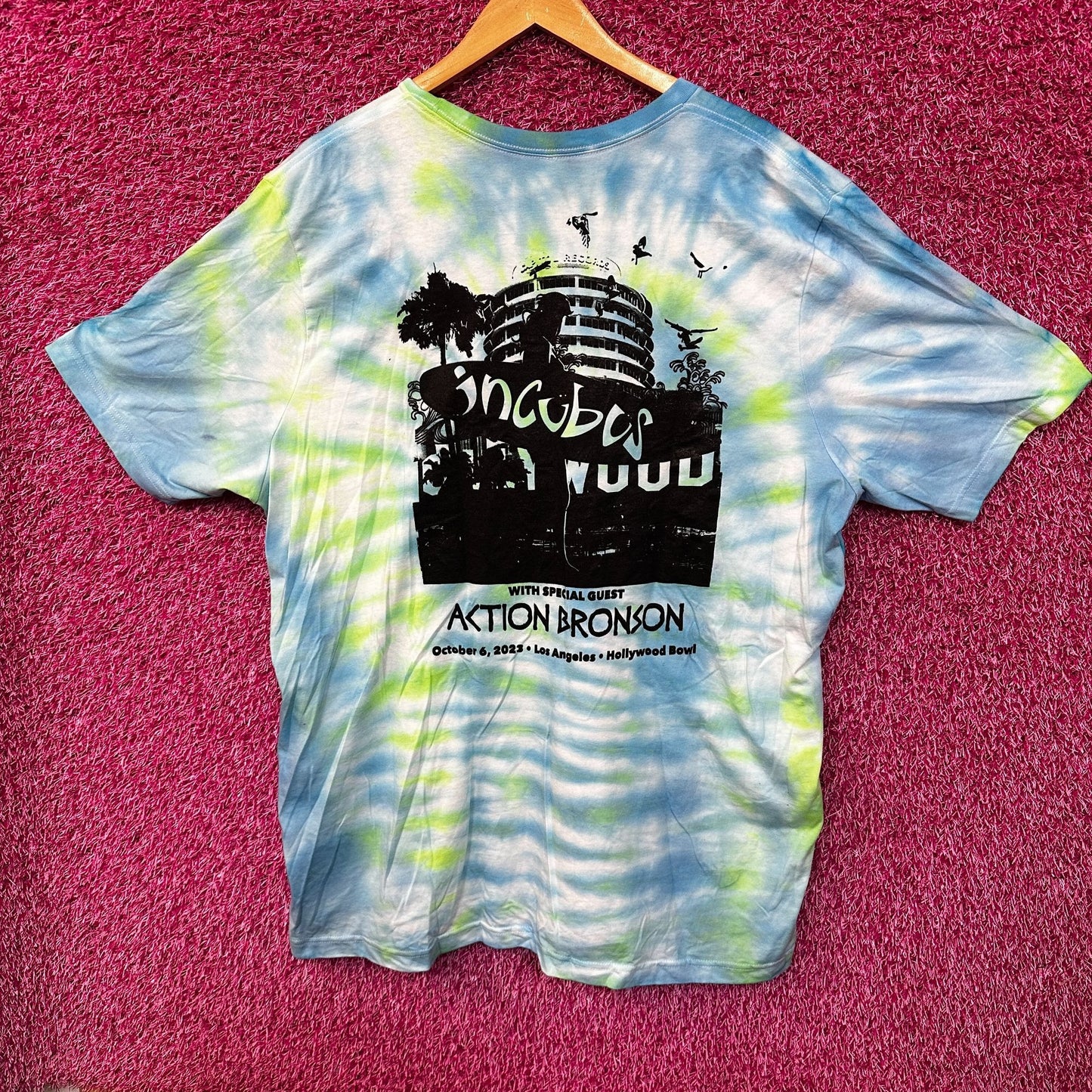 Incubus and Action Bronson at The Hollywood Bowl Tour Tee 2x