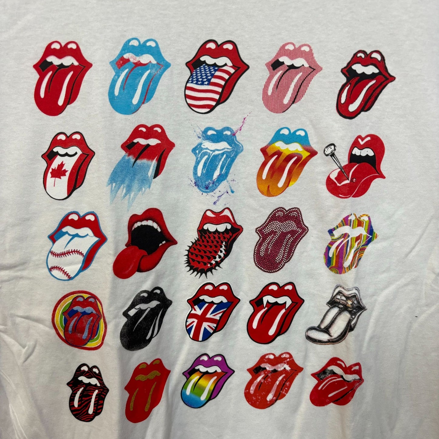 The Rolling Stones All the World Tour Hot Lips Rock Tee 1X