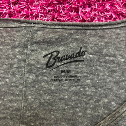 The Rolling Stones Hot Lips Rock Long Sleeve Scoopneck Top M