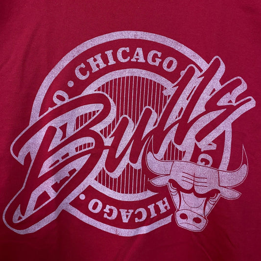 Junk Food Clothing NBA Chicago Bulls Crest Vintage Style Tee Small