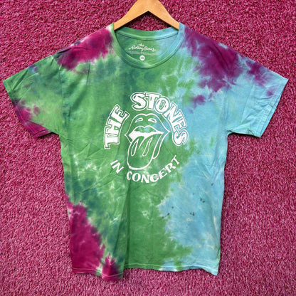 The Rolling Stones in Concert Hot Lips Rock Tie Dye L