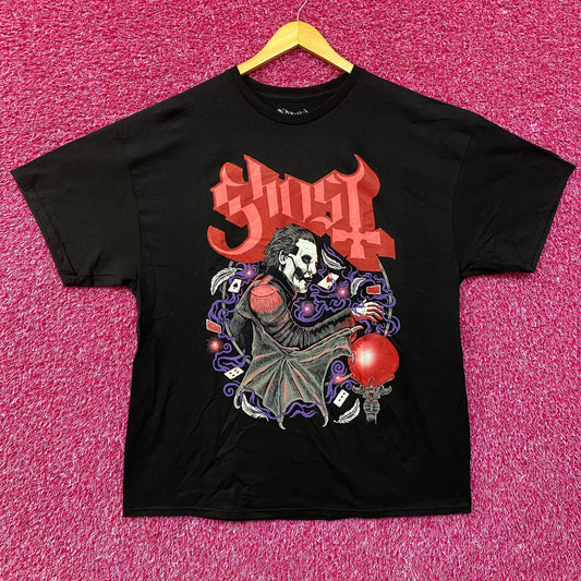 Ghost Cardinal Copia Crystal Ball Cards Heavy Metal Rock T-Shirt 2XL