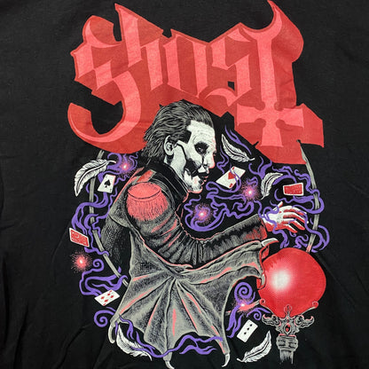 Ghost Cardinal Copia Crystal Ball Cards Heavy Metal Rock T-Shirt 2XL