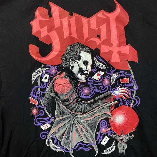 Ghost Cardinal Copia Crystal Ball Cards Heavy Metal Rock T-Shirt 2XL
