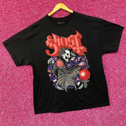 Ghost Cardinal Copia Crystal Ball Cards Heavy Metal Rock T-Shirt 2XL