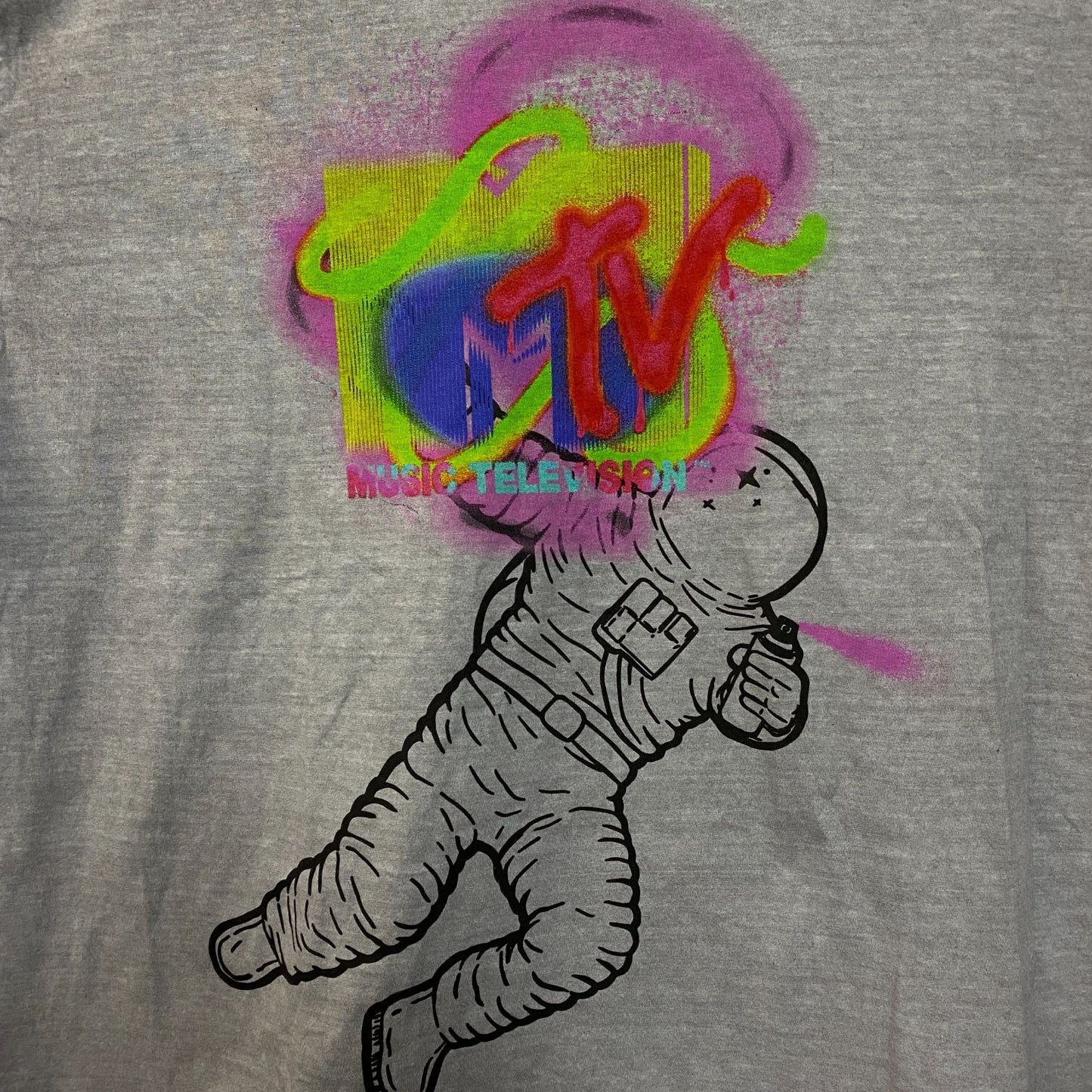 MTV Astronaut Moon Man Trophy Poster T-Shirt XL
