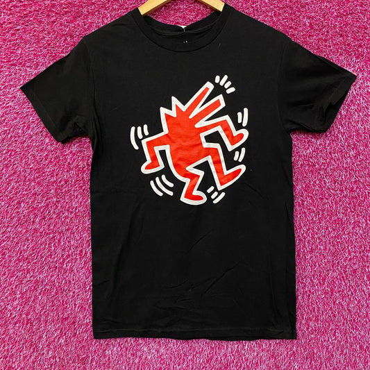 Keith Haring Dancing Dog Graphic Design T-shirt Small