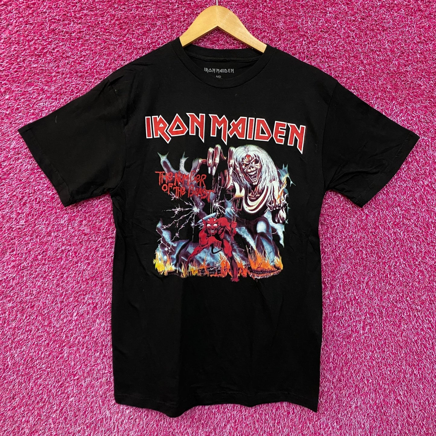 Iron Maiden Number Of the Beast Rock Tshirt size Medium