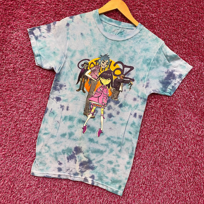 The Gorillaz Phase 1 Celebrity Take Down Rock Tie Dye size Small
