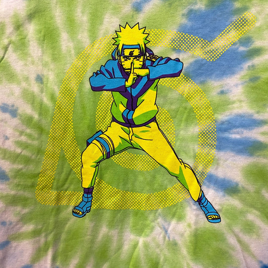 Naruto Shippuden- Naruto Uzumaki - Shadow Clone Jutsu Tie Dye Anime T-Shirt XL