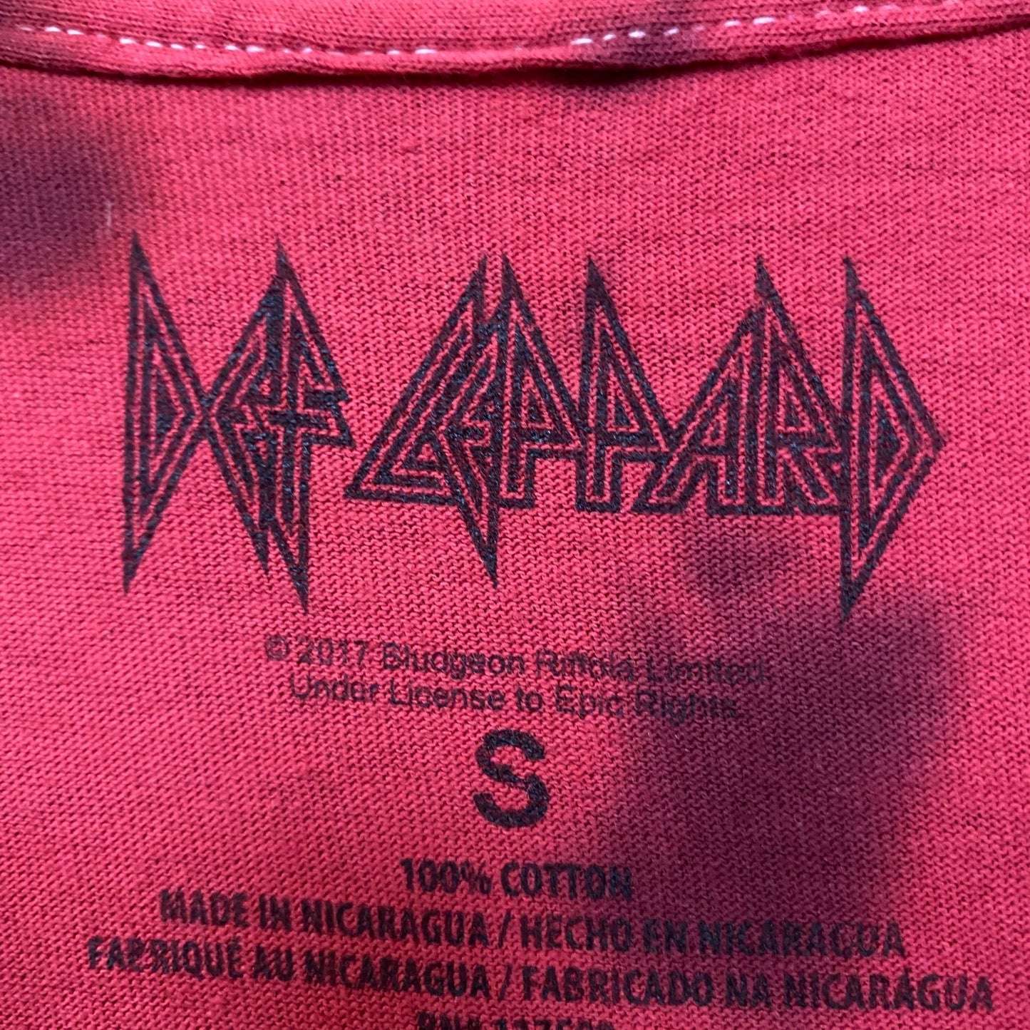 Def Leppard US 1983 Tour Tie Dye Long Sleeve Tshirt size Small