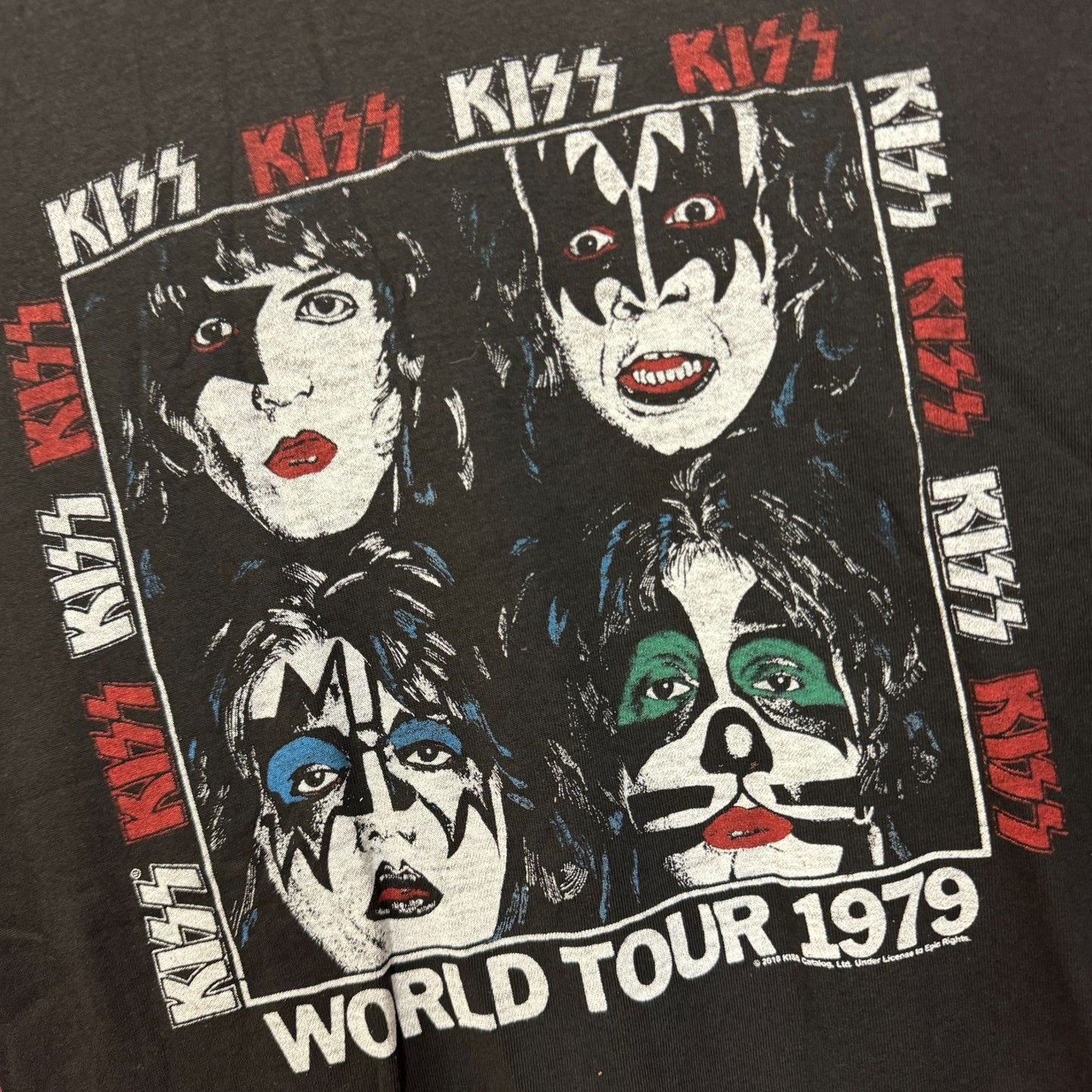 KISS Dynasty 1979 World Tour Poster Hard Rock Band Tee M