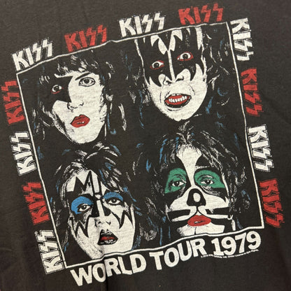 KISS Dynasty 1979 World Tour Poster Hard Rock Band Tee M