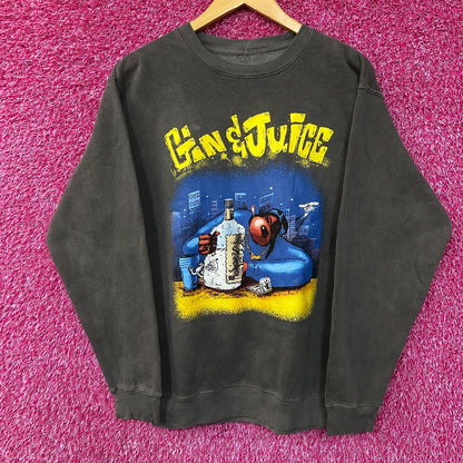 Death Row Records Snoop Doggy Dogg Gin & Juice Crewneck Sweatshirt Medium