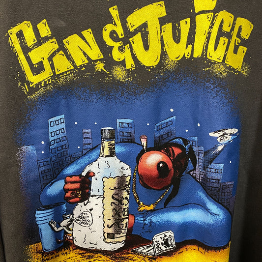 Death Row Records Snoop Doggy Dogg Gin & Juice Crewneck Sweatshirt Medium