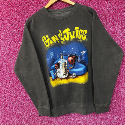 Death Row Records Snoop Doggy Dogg Gin & Juice Crewneck Sweatshirt Medium