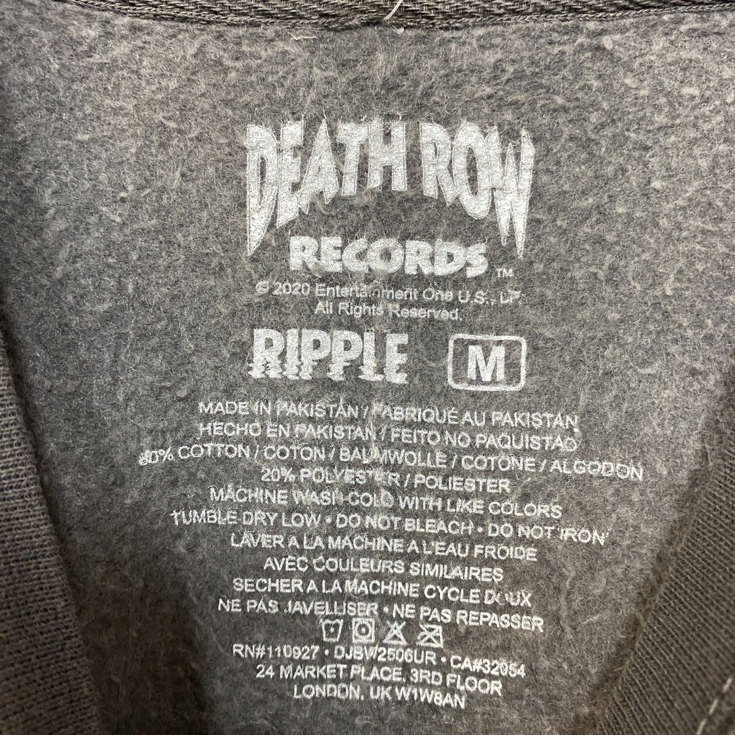 Death Row Records Snoop Doggy Dogg Gin & Juice Crewneck Sweatshirt Medium