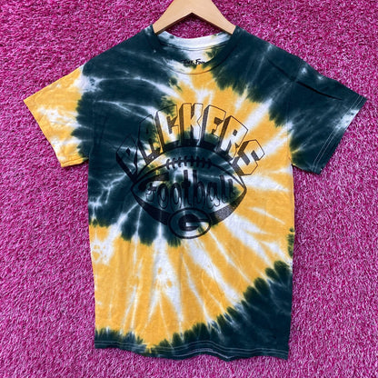 Junk Food Clothing NFL Green Bay Packers Football Tie Dye T-Shirt XS